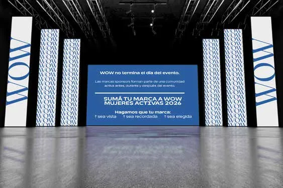 Escenario de WOW Mujeres Activas 2026